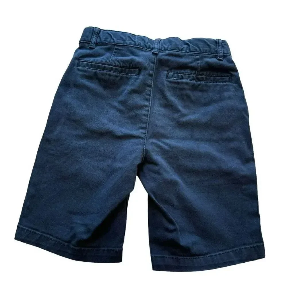The Children’s Place Navy Pull On Adjustable Waist School Uniform Soft Short Pan